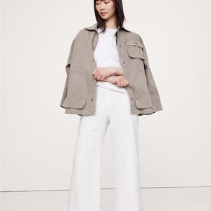 White Wide-Leg Pants